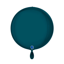 1 Balloon 4D - Globe - Satin Petrol Blue