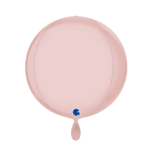 1 Balloon 4D - Globe - Satin Pastel Pink