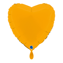 1 Balloon - Heart - Matte Mustard