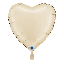 1 Balloon - Heart - Satin Cream