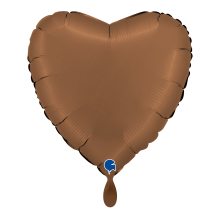1 Balloon - Heart - Satin Chocolate