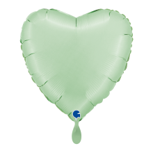 1 Balloon - Heart - Satin Glazed Mint