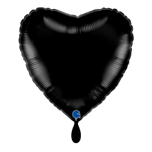 1 Balloon - Heart - Black