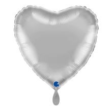 1 Balloon - Heart - Silver