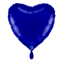 1 Balloon - Heart - Blue Capri