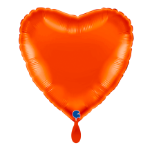 1 Balloon - Heart - Orange