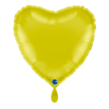 1 Balloon - Heart - Yellow