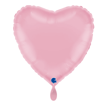 1 Balloon - Heart - Pastel Pink