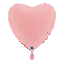 1 Balloon - Heart - Matte Pink