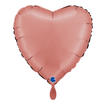 1 Balloon - Heart - Satin Rose Gold