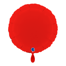 1 Balloon - Round - Matte Red