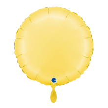 1 Balloon - Round - Satin Banana Yellow