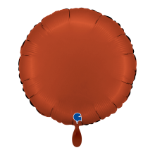 1 Balloon - Round - Satin Brick Red