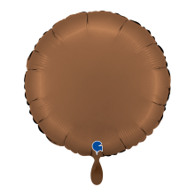 1 Balloon - Round - Satin Chocolate