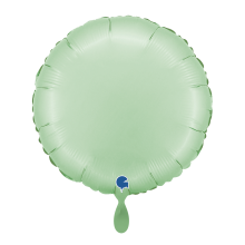1 Balloon - Round - Satin Glazed Mint