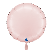 1 Balloon - Round - Satin Pastel Pink