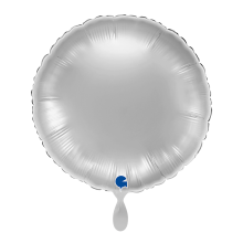 1 Balloon - Round - Silver