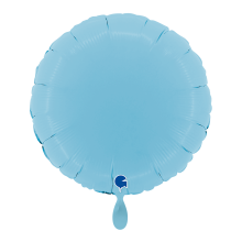 1 Balloon - Round - Matte Blue