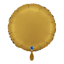 1 Balloon - Round - Satin Gold