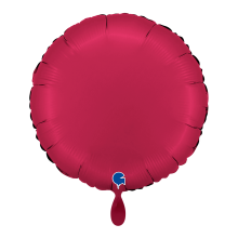1 Balloon - Round - Satin Cherry