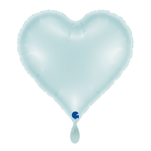 1 Balloon - Sweetie Heart 18in Satin Pastel Blue