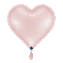 1 Balloon - Sweetie Heart 18in Satin Pastel Pink