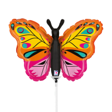10 Miniballoons Airfilled - Colorful Butterfly (Unverpackt)