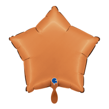 1 Balloon - Star - Satin Caramel
