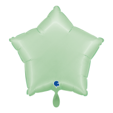1 Balloon - Star - Satin Glazed Mint