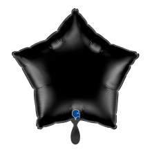 1 Balloon - Star - Black