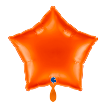 1 Balloon - Star - Orange