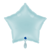 1 Balloon - Star - Pastel Blue