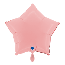 1 Balloon - Star - Matte Pink