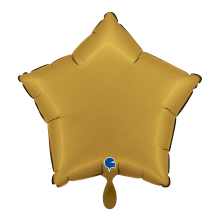 1 Balloon - Star - Satin Gold
