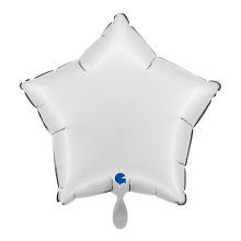 1 Balloon - Star - Satin White