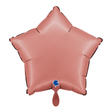 1 Balloon - Star - Satin Rose Gold