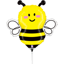 10 Miniballoons Airfilled - Bee (Unverpackt)