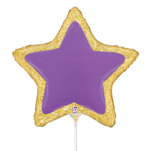 10 Miniballoons Airfilled - Star Patch (Unverpackt)