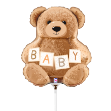 10 Miniballoons Airfilled - Heart Patch (Unverpackt)