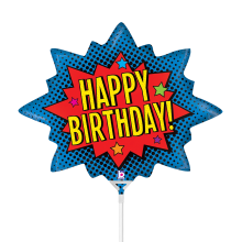 10 Miniballoons Airfilled - Superhero Birthday (Unverpackt)