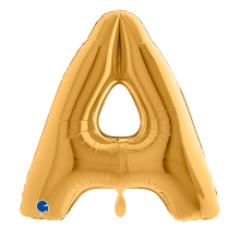 1 Balloon XXL - Letter A - Gold
