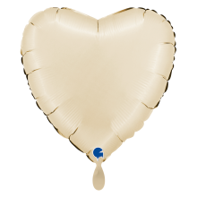 1 Balloon XL - Heart - Satin Cream