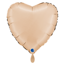 1 Balloon XL - Heart - Satin Nude
