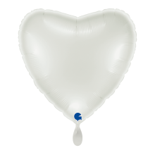 1 Balloon XL - Heart - White
