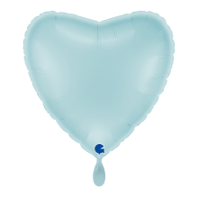 1 Balloon XL - Heart - Pastel Blue