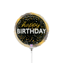 10 Miniballoons Airfilled - Metallic Birthday Party (Unverpackt)