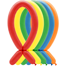 100 Modelling Balloons - 5x152cm - Fashion Assortment