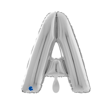 1 Balloon XL - Letter A - Silver