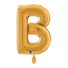 1 Balloon XL - Letter B - Gold