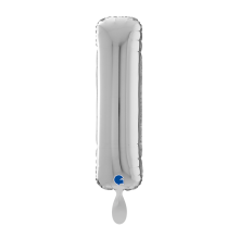 1 Balloon XL - Letter I - Silver